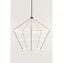 Подвесной светильник Roll &amp;amp; Hill Halo Chandelier - 3 Rings, фото 1