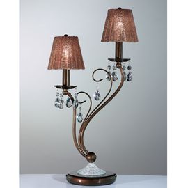 Настольная лампа IDL Rossella 301/2L CRISTALLO MARRONE, фото 1
