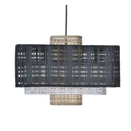 Подвесной светильник Forestier Suspension Matrix Naturel/blanc/noir, фото 1