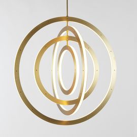 Подвесной светильник Roll &amp;amp; Hill Halo Chandelier - Vertical, 4 Rings, фото 1