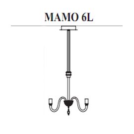 Люстра Facon de Venise CHANDELIER MAMO 6L, фото 1