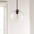 Подвесной светильник Crate and Barrel Arren Single Pendant with Round Shade, фото 9