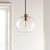 Подвесной светильник Crate and Barrel Arren Single Pendant with Round Shade, фото 6