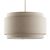 Подвесной светильник Crate and Barrel Avery Linen Double Drum Pendant Light, фото 1