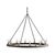 Люстра Crate and Barrel Geoffrey 36&quot; Round Wood Chandelier, фото 4