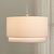 Подвесной светильник Crate and Barrel Meryl Double Drum Pendant Light, фото 5