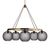 Люстра Crate and Barrel Solitaire Gray Glass and Brass Chandelier, фото 1