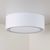 Потолочный светильник Crate and Barrel White Drum Shade Flushmount, фото 2