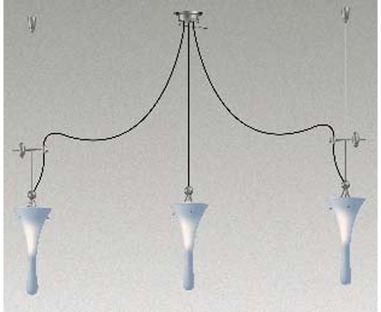 Подвесной светильник Lamp International Goccia 2034/F3, фото 1