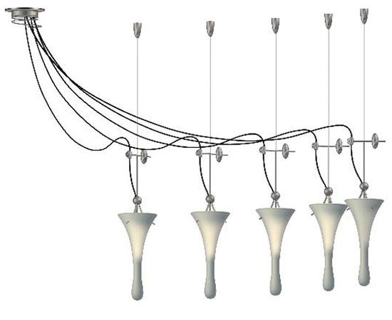 Подвесной светильник Lamp International Goccia 2034/F5, фото 1
