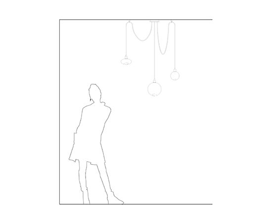 Подвесной светильник SkLO drape composition 2 pendant, фото 3