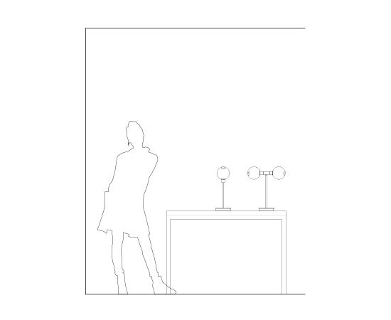 Настольный светильник SkLO stem table, фото 2