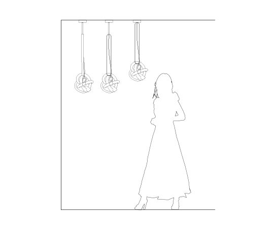 Подвесной светильник SkLO wrap pin pendant, фото 2