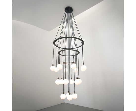Подвесной светильник SkLO drape circle 18 chandelier, фото 1