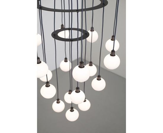 Подвесной светильник SkLO drape circle 18 chandelier, фото 2
