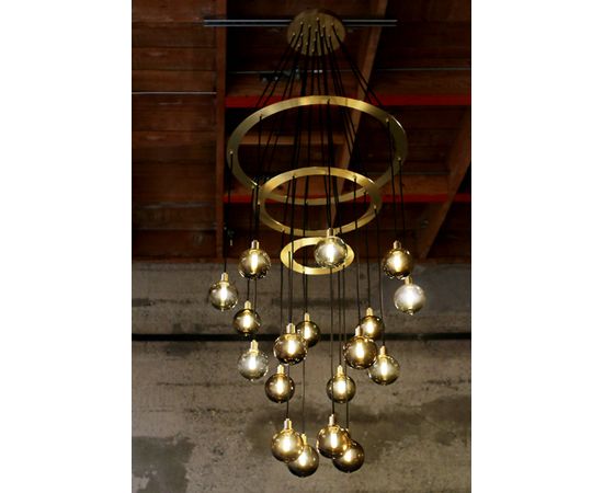 Подвесной светильник SkLO drape circle 18 chandelier, фото 4