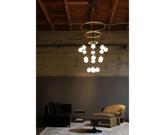Подвесной светильник SkLO drape circle 18 chandelier, фото 5