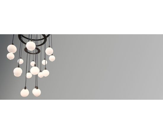 Подвесной светильник SkLO drape circle 18 chandelier, фото 6