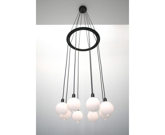 Подвесной светильник SkLO drape circle 8 chandelier, фото 4