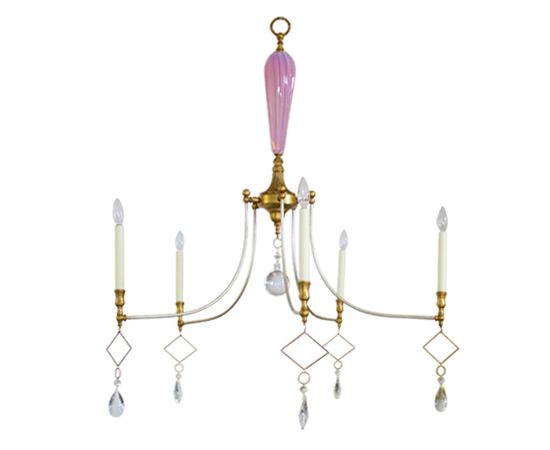 Люстра Louise Gaskill Lia with Pink Glass, фото 1