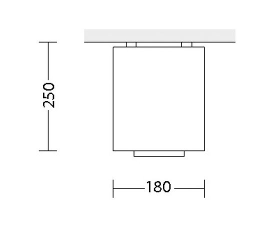 Потолочный светодиодный светильник Quattrobi KOR PLAFONE single, фото 2