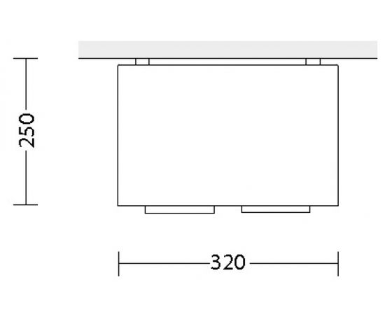 Потолочный светодиодный светильник Quattrobi KOR PLAFONE double, фото 2