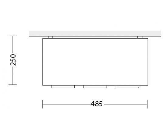 Потолочный светодиодный светильник Quattrobi KOR PLAFONE triple, фото 2