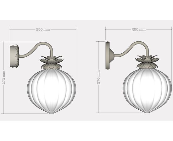 Настенный светильник Rothschild &amp; Bickers Flora Wall Light, фото 3