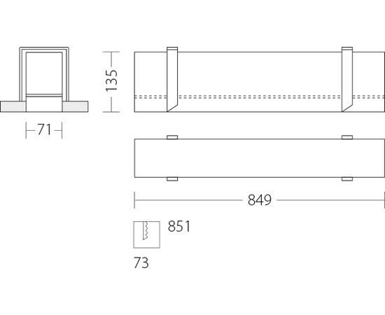 Встраиваемый светодиодный светильник Quattrobi LINEADILUCE, фото 6