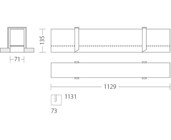 Встраиваемый светодиодный светильник Quattrobi LINEADILUCE, фото 5