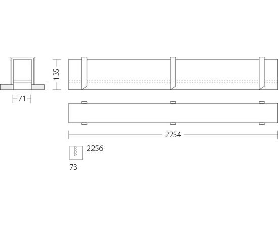 Встраиваемый светодиодный светильник Quattrobi LINEADILUCE, фото 3
