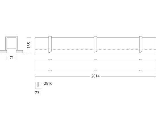 Встраиваемый светодиодный светильник Quattrobi LINEADILUCE, фото 2