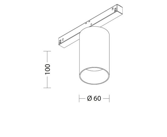 Магнитный трековый светодиодный светильник Quattrobi MAGNETO 01, фото 2