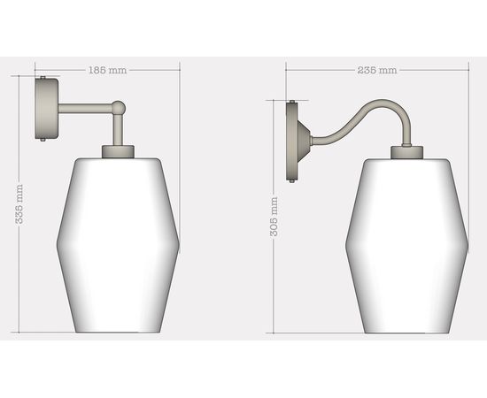 Настенный светильник Rothschild &amp; Bickers Pick-n-Mix Wall Light Flask, фото 2