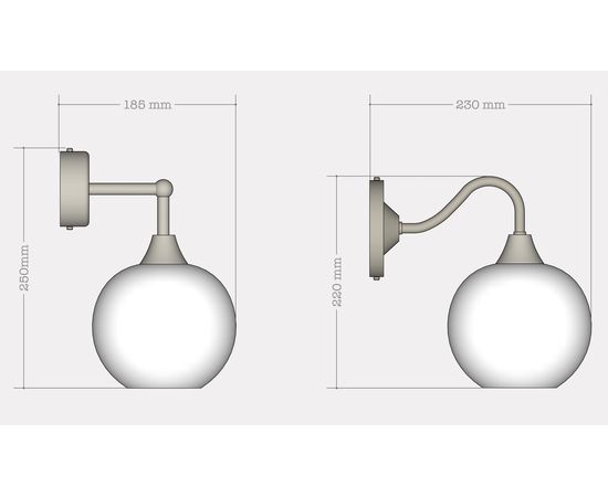 Настенный светильник Rothschild &amp; Bickers Pick-n-Mix Petite Ball Wall Light, фото 3