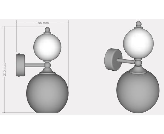 Настенный светильник Rothschild &amp; Bickers Pop Petite Wall Light, фото 2