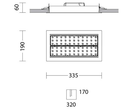 Встраиваемый светодиодный светильник Quattrobi 2 SQUARE, фото 2