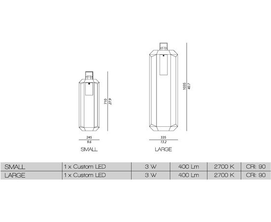 Настольный светильник Contardi CUBE, фото 2