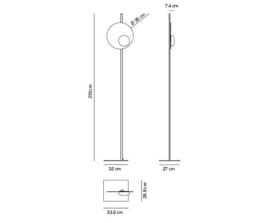 Напольный светильник Axolight KWIC floor, фото 3