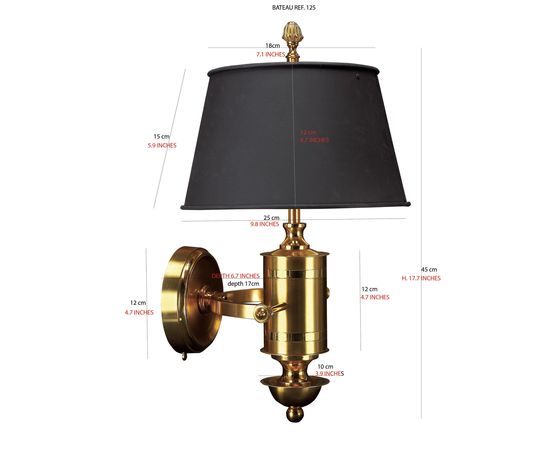 Настенный светильник Charles BATEAU, фото 2