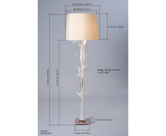 Торшер Charles SAVANE, фото 3