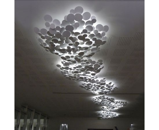 Потолочный светильник Art et Floritude Ceiling light composition made of round disk, фото 1