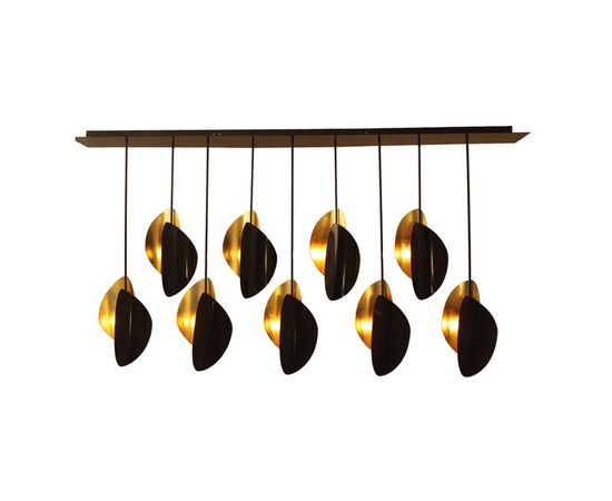 Подвесной светильник Art et Floritude Light fixture double galet, фото 1