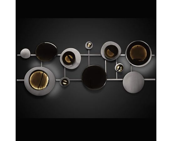 Настенный светильник Art et Floritude Obsidien stone and nickel, фото 1