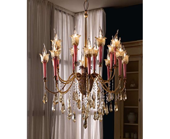 Люстра Stillux Lumen 3403/8+8-PO-A, фото 1