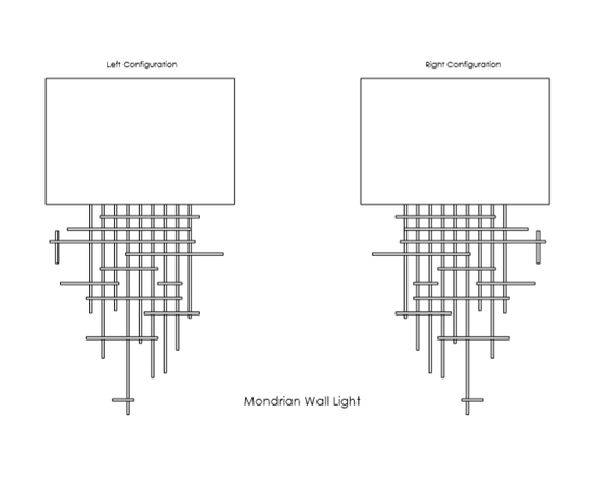Настенный светильник Bella Figura Mondrian Wall Light WL59, фото 2