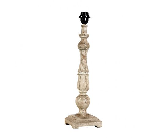 Настольная лампа Becara White distressed wooden table lamp, фото 1