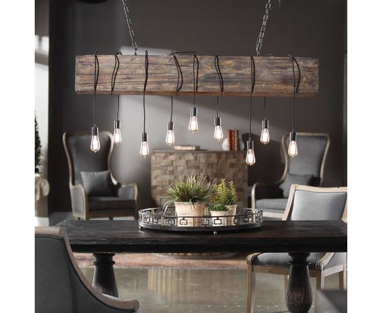 Подвесной светильник UTTERMOST Reading Station, 9 Lt Pendant, фото 8