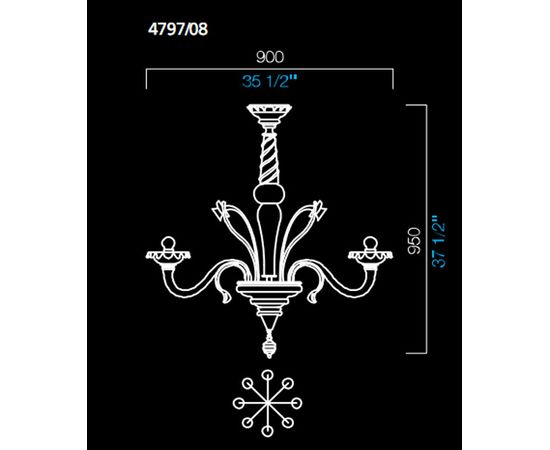 Люстра Barovier&amp;Toso 4797/08, фото 1