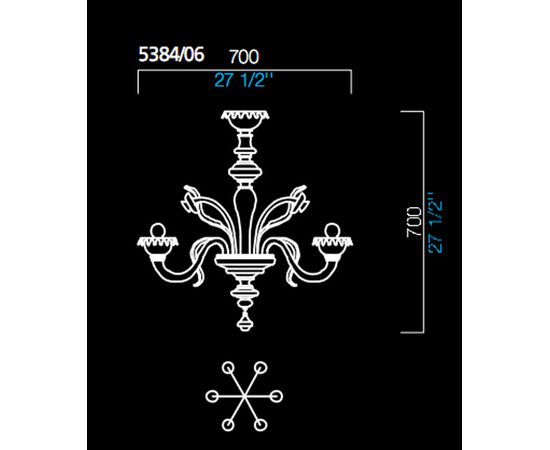 Люстра Barovier&amp;Toso 5384/06, фото 1